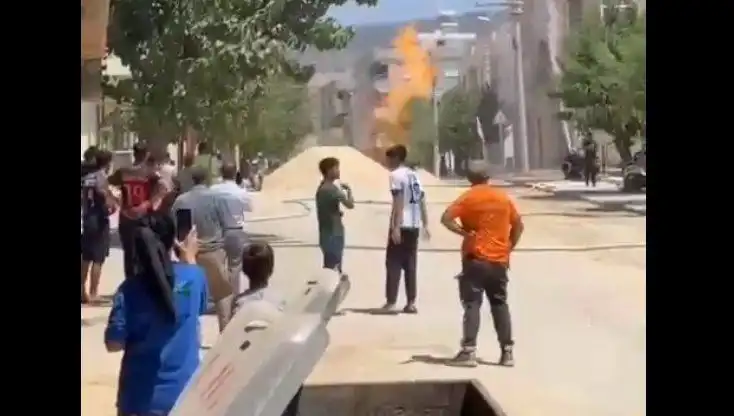 Kilis'te Doğalgaz Borusu Patladı: Şehirde Panik Havası Hakim