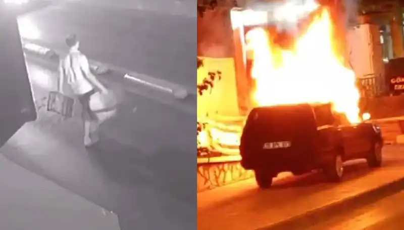 Eşinin Boşanma Talebine Cevap: Aracını Ateşe Verdü
