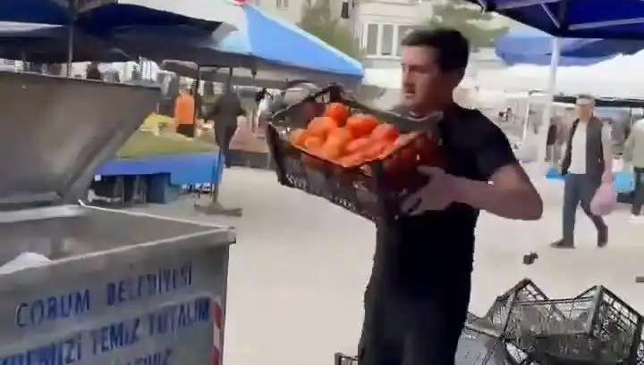 Domatesleri Çöpe Dökerek Rekor Cezaya Çarptırılan Pazarcı Olayı