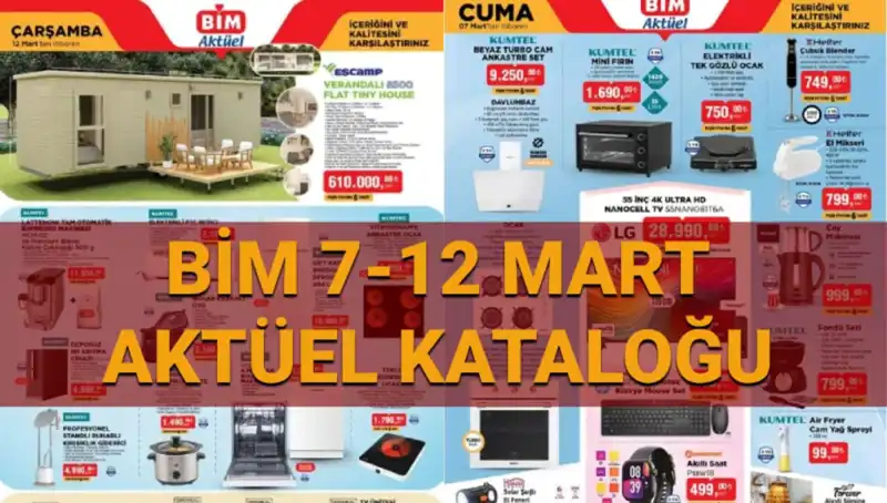 BİM Aktüel Kataloğu 11-12 Mart’ta Yüzleri Güldürecek Fırsatlar Sunuyor