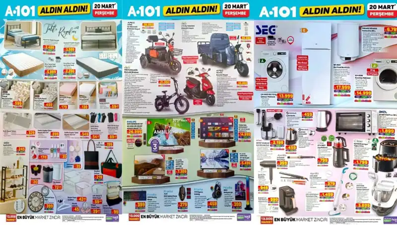A101 Aktüel Kataloğu 20 Mart: Hızla Tükenecek Fırsatlar Sizi Bekliyor!