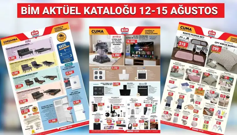 BİM 12-15 Ağustos Aktüel Kataloğu: Termos, Drone ve Daha Fazlası