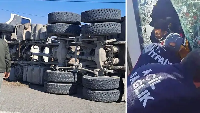 Virajı Alamayan Kamyonun Dramı: Ulaşımda Kesintilere Neden Oldu