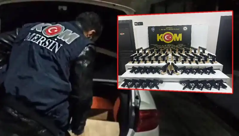 Mersin'de Otomobil Sanılan Gizli Silah Deposu Ortaya Çıktı