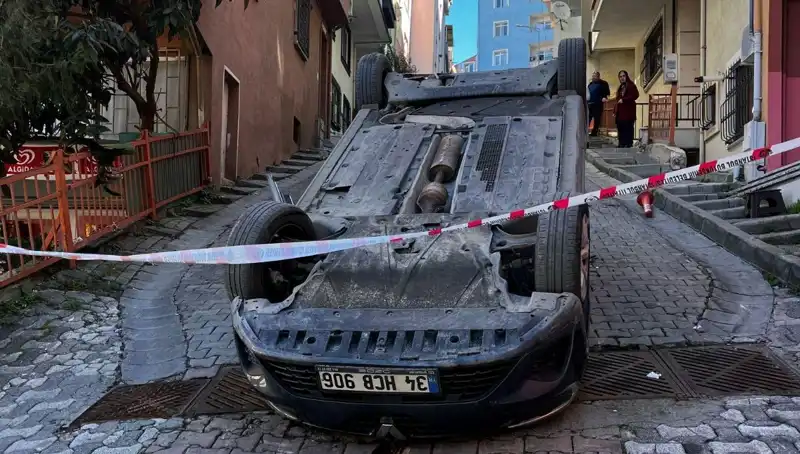El Freni Çekilmeyen Araç Takla Attı: Olayın Ayrıntıları Şaşkınlık Yarattı