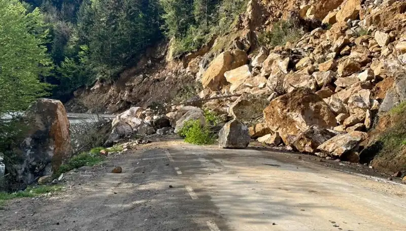 Giresun'da Heyelan: Yol Ulaşımı Etkileyen Doğal Felaket